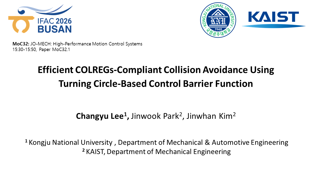 IFAC 2026 presentation: Efficient COLREGs-Compliant Collision Avoidance